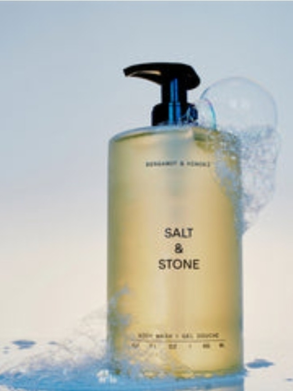 Salt & Stone Bergamot & Hinoki Body Wash — Yellow